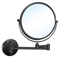 Зеркало для ванной Reflex с увеличением Х5, Ø 200 мм, черное,  08009.2.N