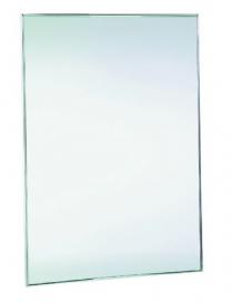 Зеркало 600х450 с рамкой из  стали белой 08050.W