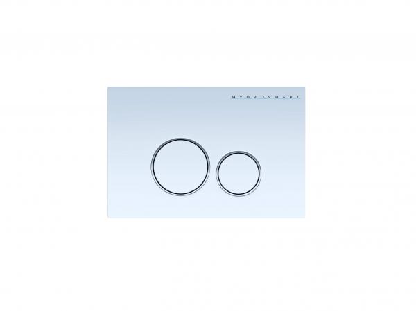 Панель смыва HYDROSMART 07812.W белая с круглыми клавишами