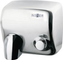 Глянцевая сушилка для рук с кнопкой Nofer CYCLON 2450 W 01100.В