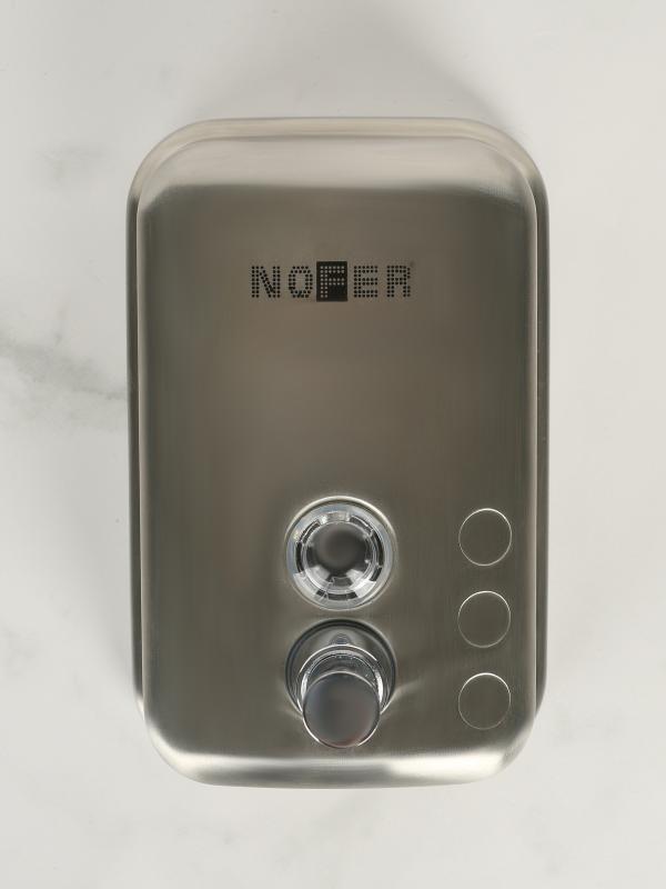 Дозатор для жидкого мыла inox Nofer 03001.06.S