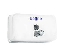Дозатор для жидкого мыла из нержавеющей стали белый  Nofer 03002.W