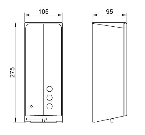 Диспенсер для мыла сенсорный 1000 мл. нерж. сталь AUTOMATICS 03039.G золото матовое