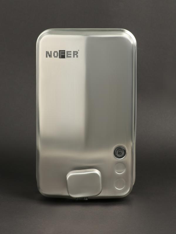 Дозатор для жидкого мыла Nofer inox evo  03050.RUS производство Россия