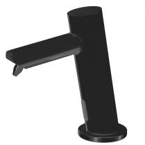 Настольный дозатор жидкого мыла активируется инфракрасным датчиком. Питание только от электрического тока. Черная отделка