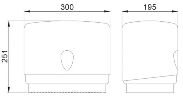 Диспенсер бумажных полотенец ABS ROLL 04003.W белый