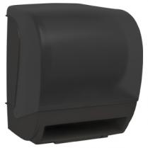 Пластиковый автоматический диспенсер для рулонных полотенец черный Nofer 04004.2.BK