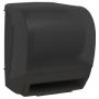 Пластиковый автоматический диспенсер для рулонных полотенец черный Nofer 04004.2.N