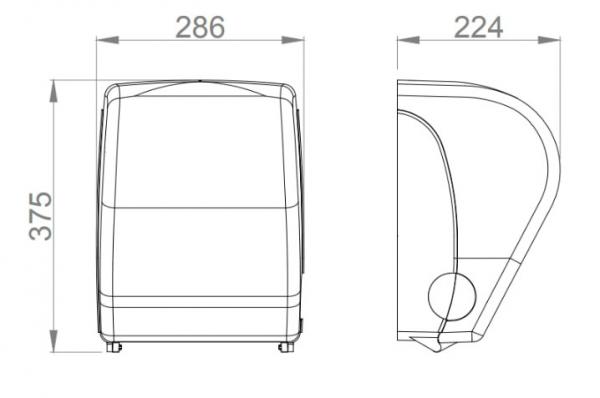 Диспенсер бумажных полотенец нерж. сталь NOFER 04032.2.S матовый