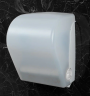 Пластиковый  диспенсер для рулонных полотенец белый Nofer 04032.2.W