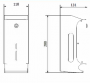 Диспенсер для двух рулонов туалетной бумаги антивандальный глянцевый Nofer 05101.B