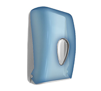 Диспенсер для листовой туалетной бумаги синий Nofer  05118.T