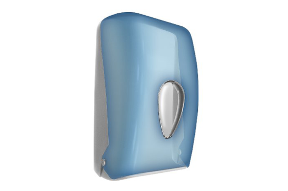 Диспенсер для листовой туалетной бумаги синий Nofer  05118.T