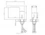 Смеситель сенсорный Luxmatic для раковины или столешницы LEED - расход 07260M.LN черный