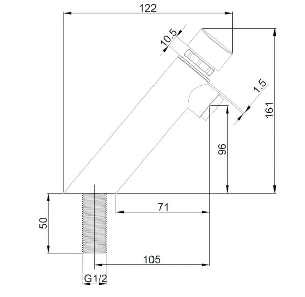 Смеситель Evotemp с таймером для раковины или столешницы 07430.N