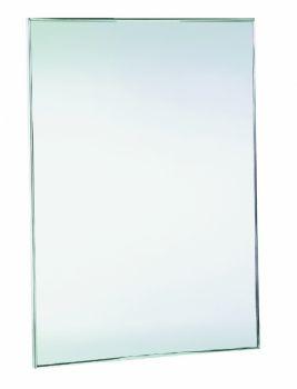 Зеркало антивандальное 800х600 с рамкой из нержавеющей стали матовой 08052.S