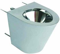 Подвесной унитаз из нержавеющей стали Nofer 13012.P.S