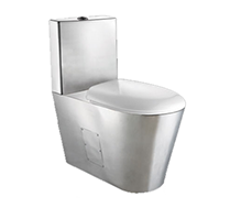 Туалет из нержавеющей стали напольный с баком для воды - Nofer 13016.B 