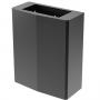 Контейнер для мусора настенный без крышки 23 л. нерж. сталь EVO 14078.EVO.TT графит