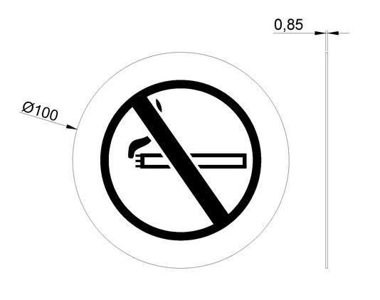 Табличка на дверь Курение запрещено 16730.2.S