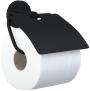 Держатель для туалетной бумаги с крышкой NIZA Nofer 16858.N черный
