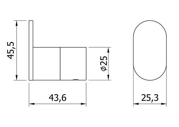 Крючок для ванны нерж. сталь VERONA 16871.G матовое золото