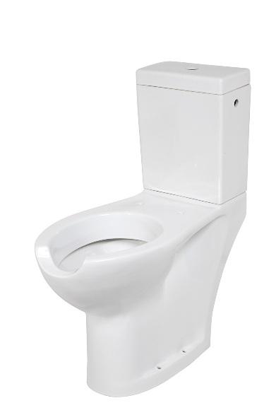 Туалет керамический напольный с двумя вариантами слива и сливным баком 21М