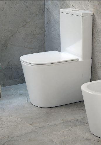 Унитаз напольный с бачком, сиденье soft close Nofer Nantes 23001 белый