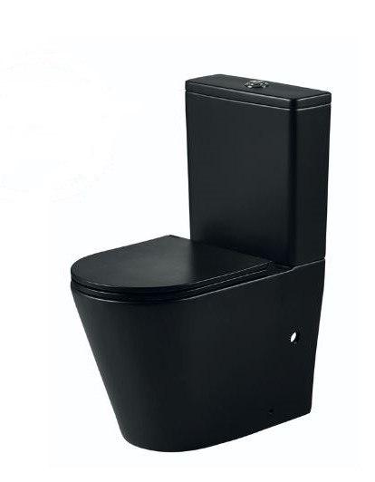 Унитаз напольный с бачком, сиденье soft close Nofer Nantes 23024 черный