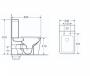 Унитаз напольный с бачком, сиденье soft close NOFER ARLES 23033 белый