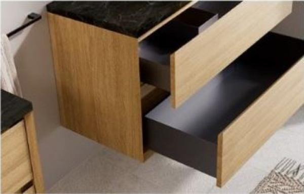 Тумба под раковину COOL с 2 ящиками 60x45x54 CL.060.MUD орех