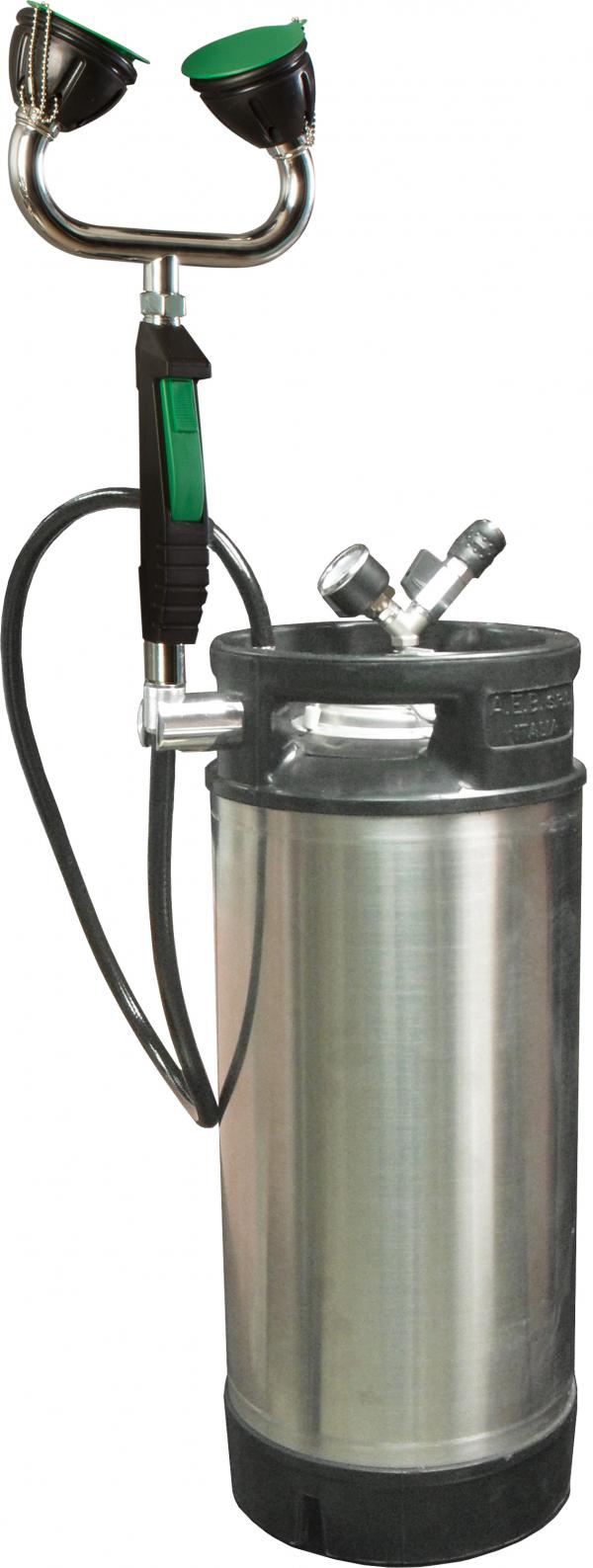 Аварийная портативная раковина для промывки глаз из нерж. стали со шлангом BOCCHI SC392 зеленый