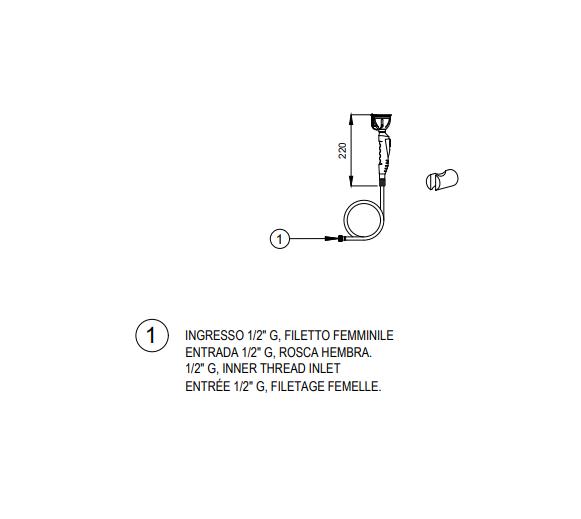 Аварийная раковина для промывки глаз с настенным кронштейном BOCCHI SC431 зеленый