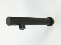 Автоматический настенный кран для раковины 07263.N черный