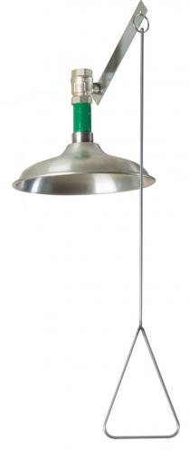 Аварийный душ для установки на потолок из нерж. стали с рычагом BOCCHI SC820SS зеленый